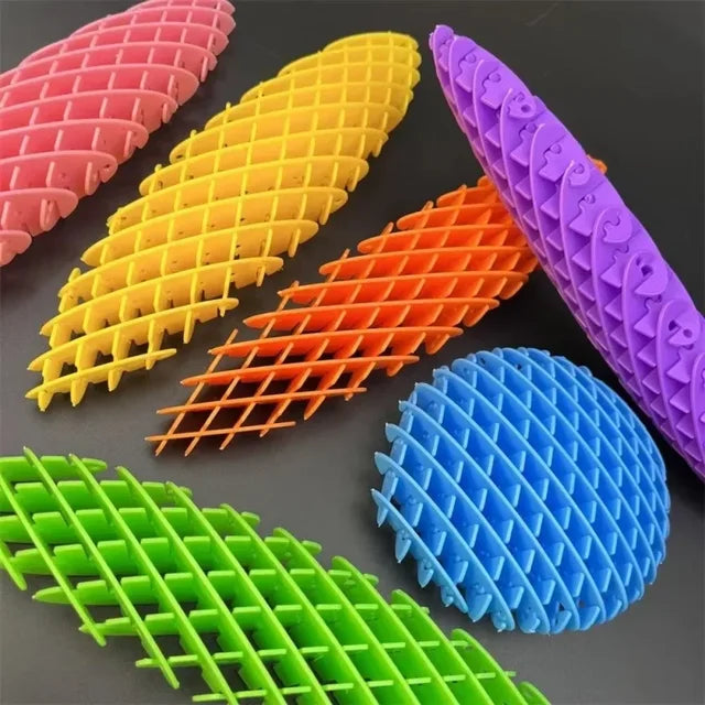 Fidget Worm Chenille Arc-en-ciel